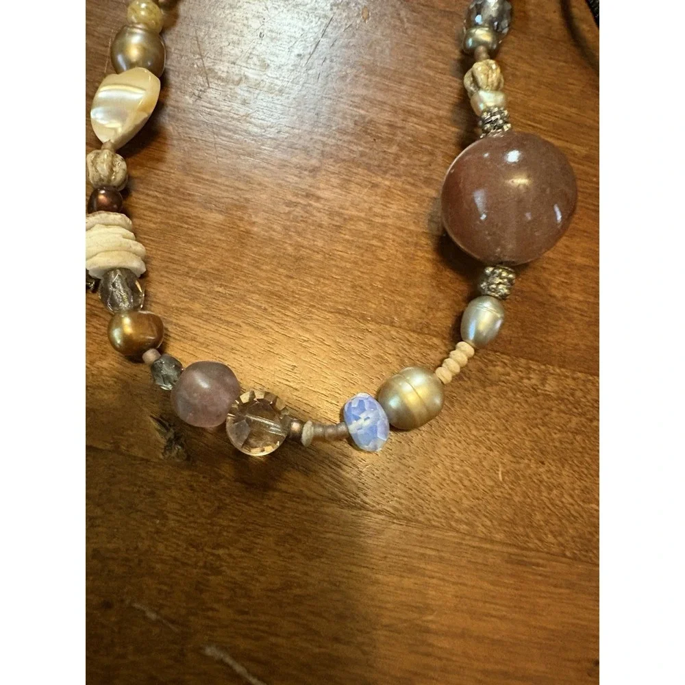 Donna's Curated Boho Harmony Necklace Collection Mixed Styles 4 Pc Jewelry Lot